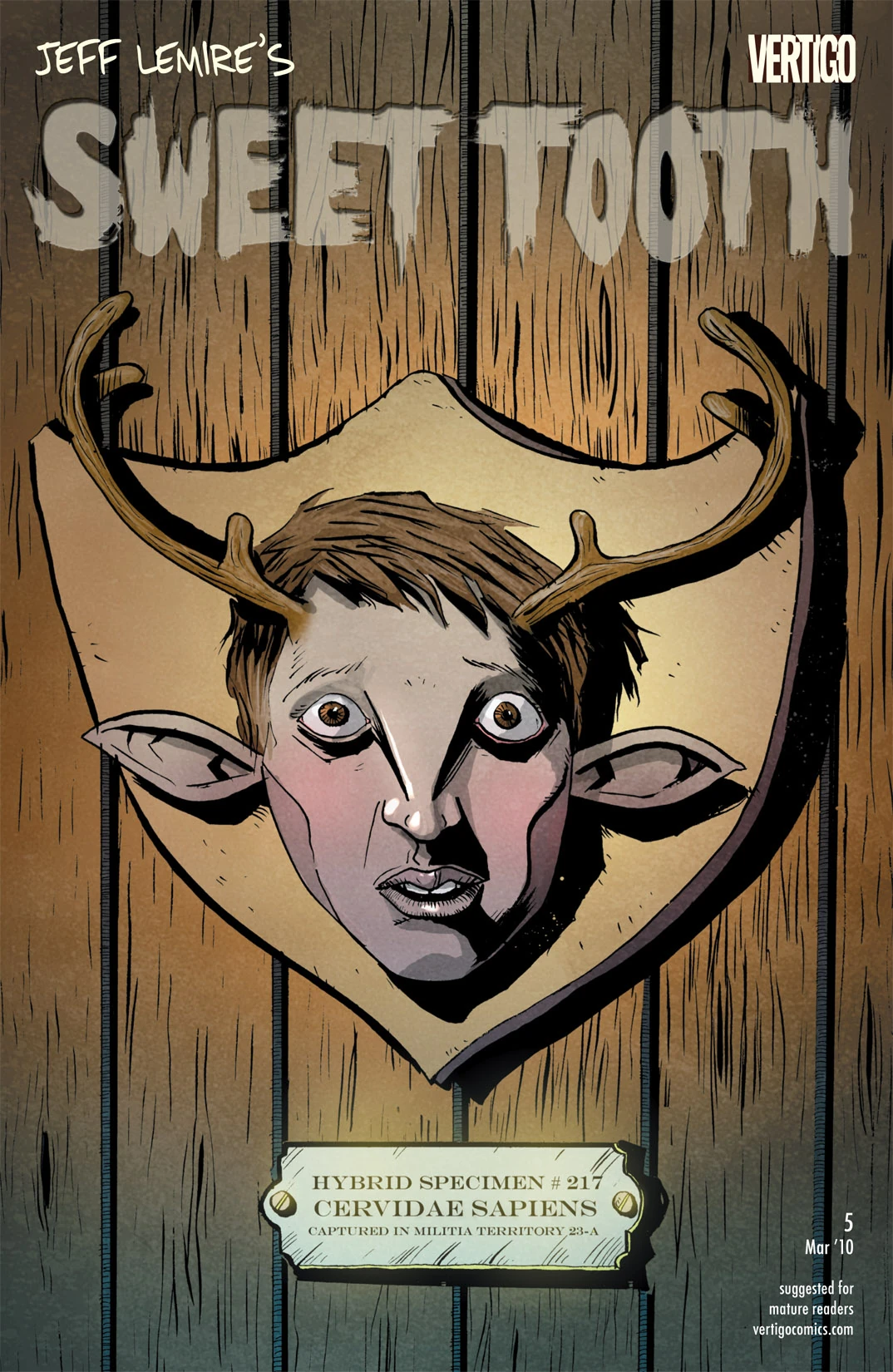 Sweet Tooth #5 (DC, 2010 — Cover A) cover